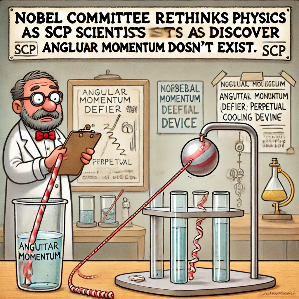 Illustration of angular momentum experiment